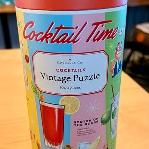 Cavallini & Co. Cocktail Time Vintage Puzzle - Multicolor
